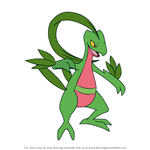 How to Draw Grovyle from Pokemon