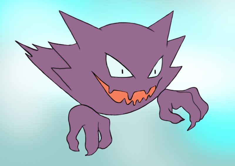 Learn How to Draw Haunter from Pokemon (Pokemon) Step by Step Drawing