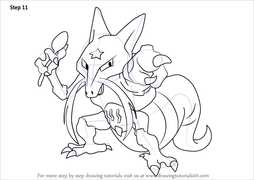 How to Draw Kadabra from Pokemon. 