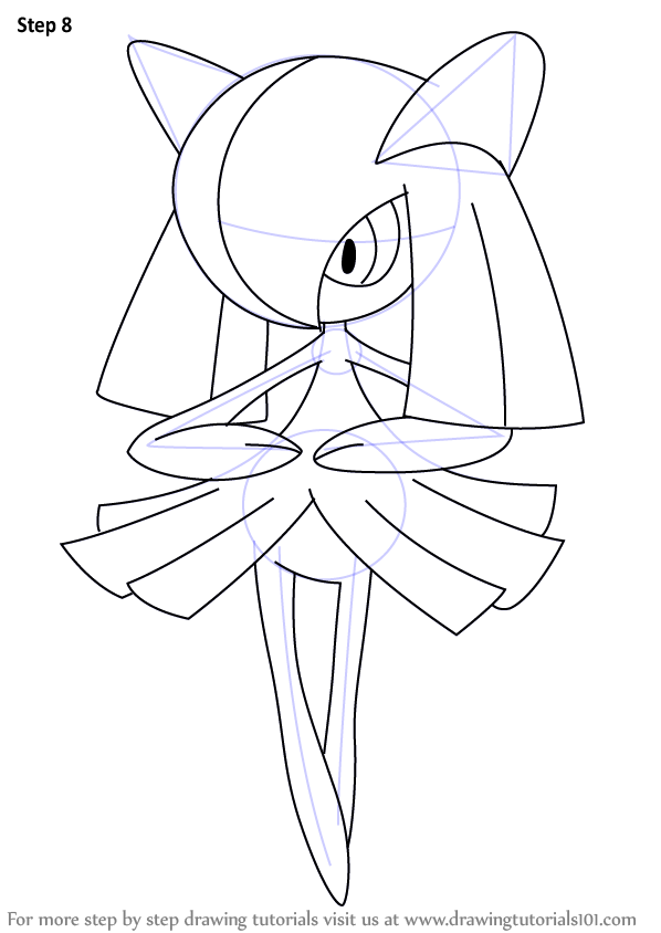 Learn How to Draw Kirlia from Pokemon (Pokemon) Step by Step : Drawing ...