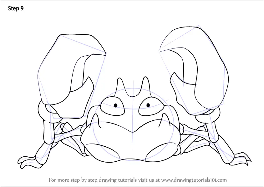 Learn How to Draw Krabby from Pokemon (Pokemon) Step by Step : Drawing