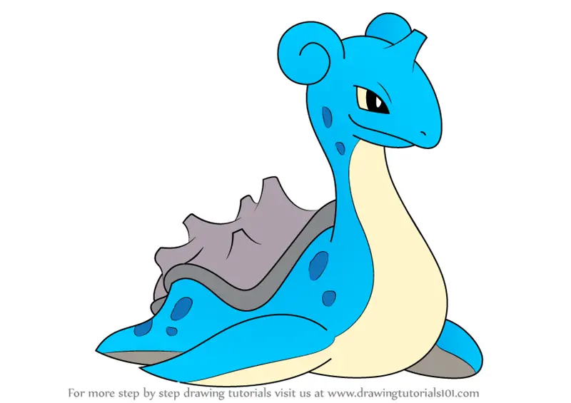 Learn How to Draw Lapras from Pokemon (Pokemon) Step by Step Drawing