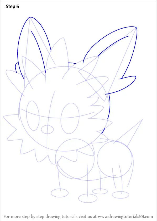 Step by Step How to Draw Lillipup from Pokemon