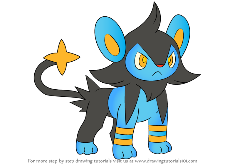 How to Draw Luxio from Pokemon (Pokemon) Step by Step