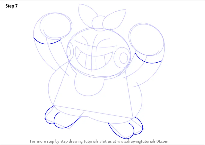 Step by Step How to Draw Makuhita from Pokemon : DrawingTutorials101.com