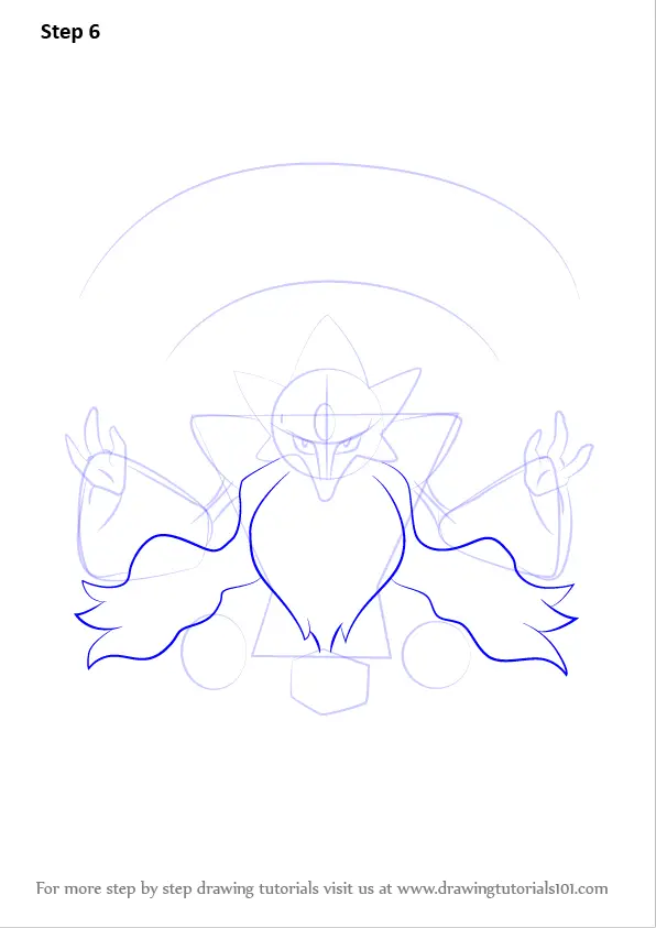 Learn How To Draw Mega Alakazam From Pokemon Pokemon Step By Step Drawing Tutorials 7562