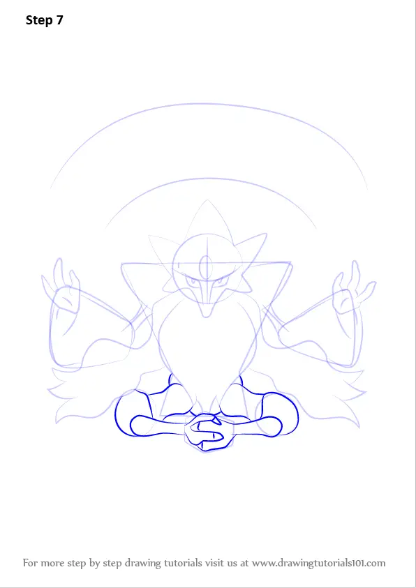 Learn How To Draw Mega Alakazam From Pokemon (Pokemon) Step By Step ...