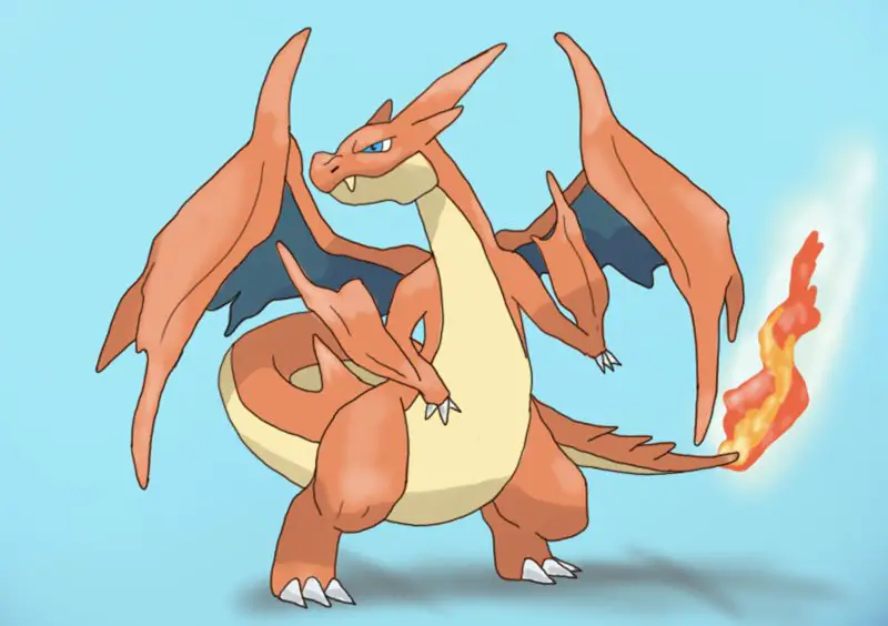 How to Draw Mega Charizard Y from Pokemon. 