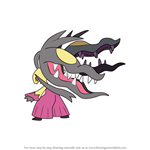 How to Draw Mega Mawile from Pokemon