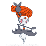How to Draw Meloetta Pirouette Forme from Pokemon