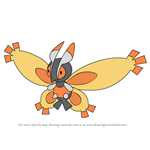 How to Draw Mothim from Pokemon