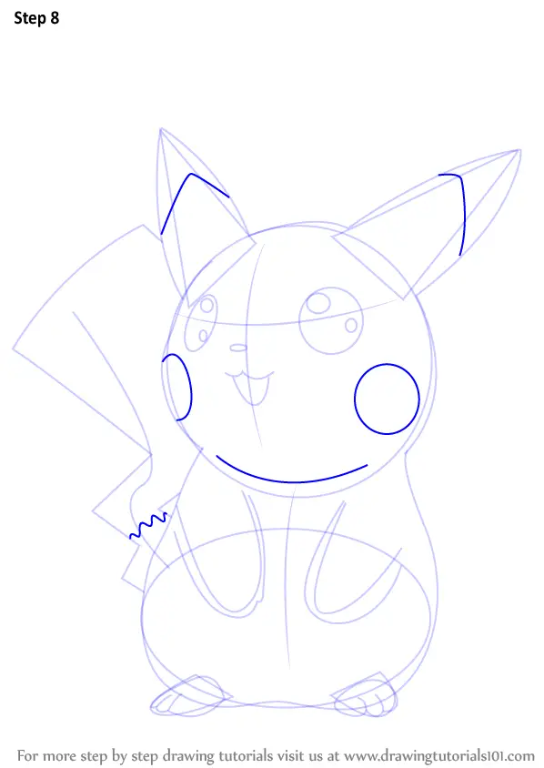 Learn How to Draw Ninja Pikachu from Pokemon (Pokemon) Step by Step ...