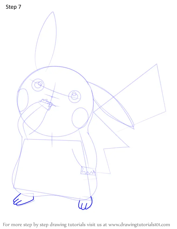 Learn How to Draw Partner Pikachu from Pokemon (Pokemon) Step by Step ...