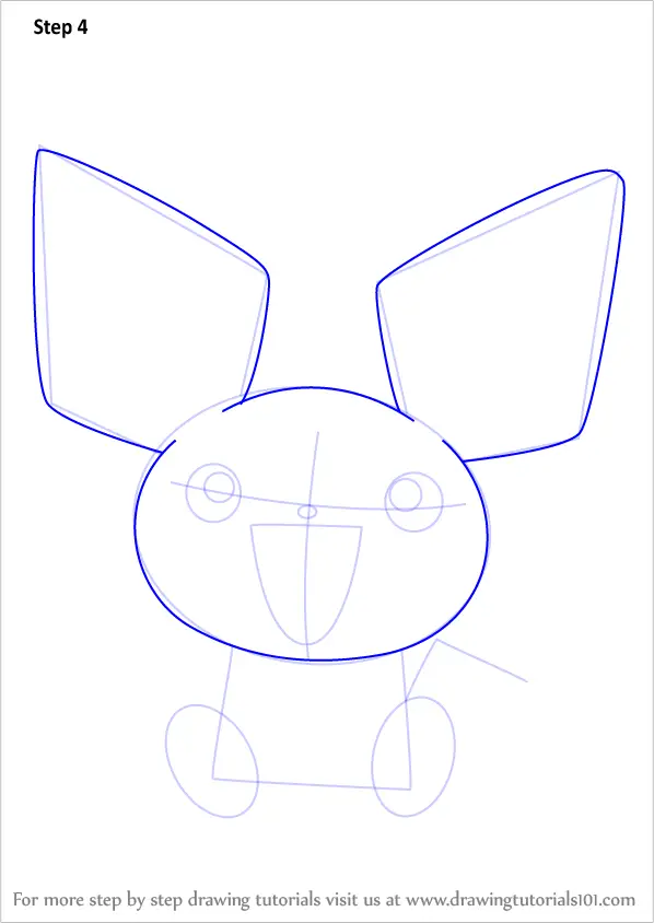Learn How to Draw Pichu from Pokemon (Pokemon) Step by Step : Drawing