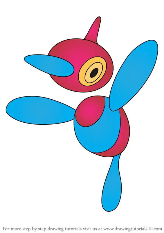 Learn How To Draw Porygon Z From Pokemon Pokemon Step By Step