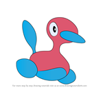 How to Draw Porygon2 from Pokemon