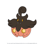 How to Draw Pumpkaboo from Pokemon