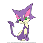 How to Draw Purrloin from Pokemon
