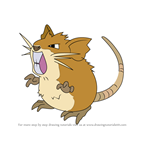 How to Draw Raticate from Pokemon