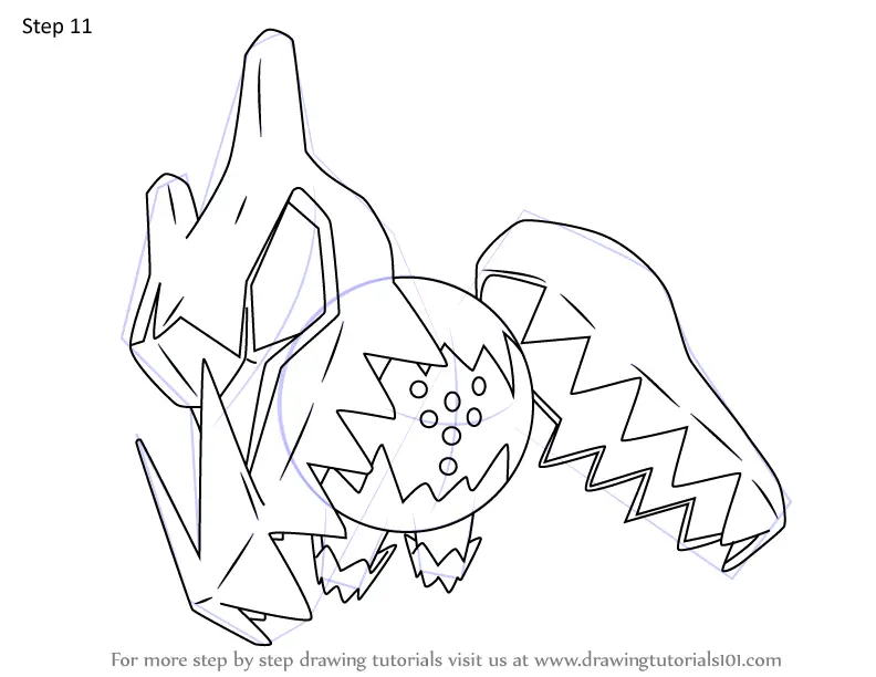 Step by Step How to Draw Regidrago from Pokemon : DrawingTutorials101.com