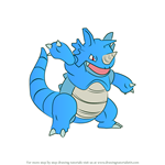 How to Draw Rhydon from Pokemon