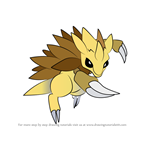How to Draw Sandslash from Pokemon