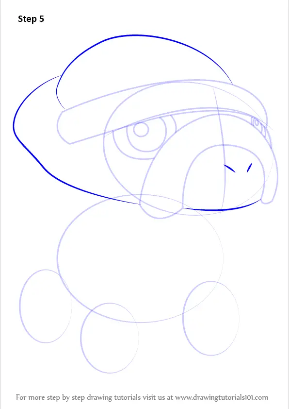 Learn How to Draw Shieldon from Pokemon (Pokemon) Step by Step