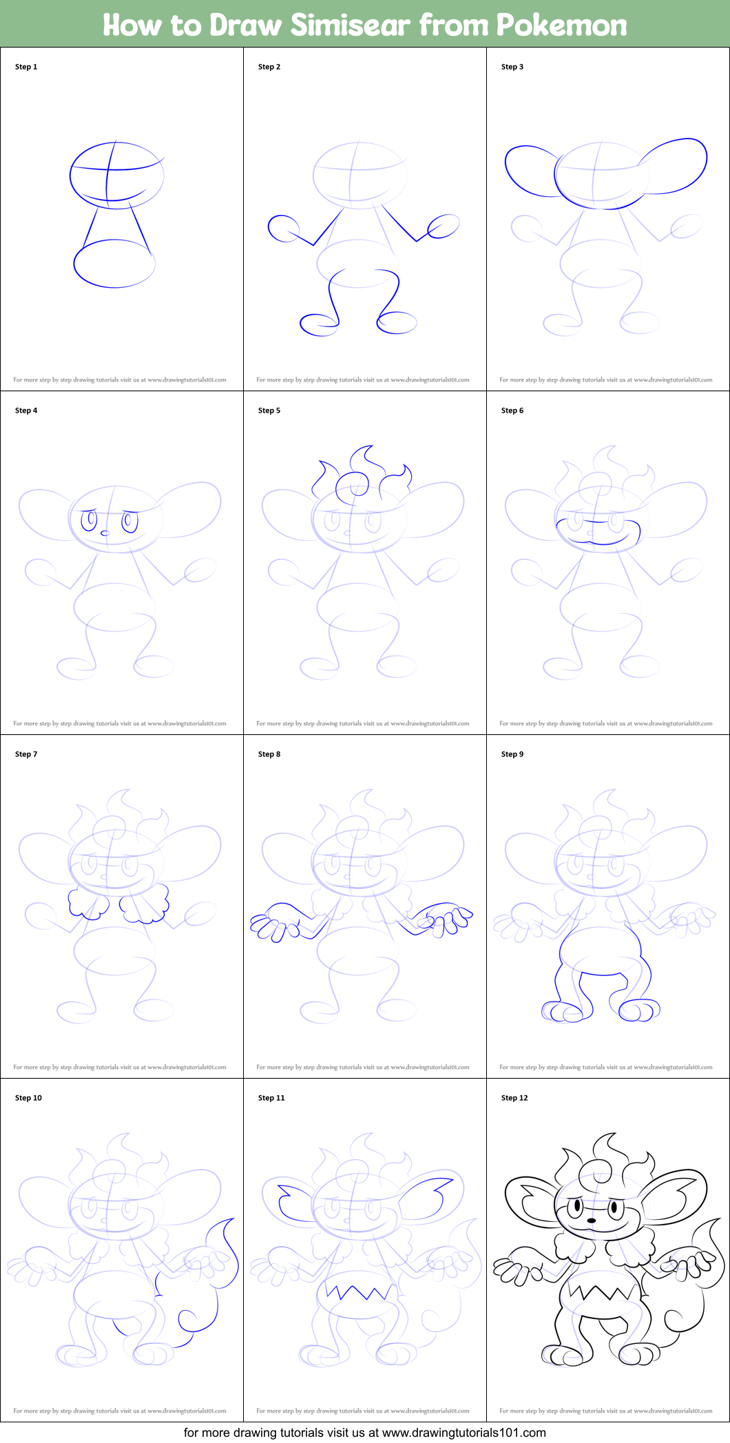 simisear coloring pages printables pokemon