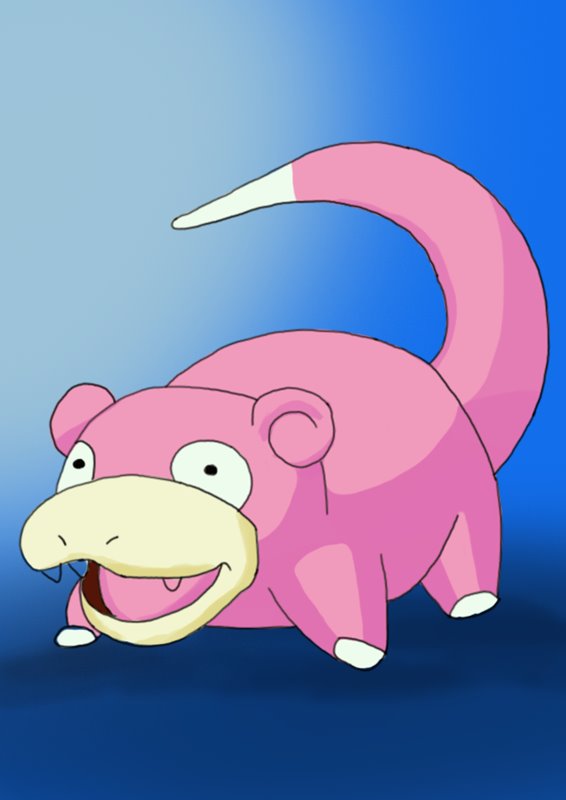 Learn How to Draw Slowpoke from Pokemon (Pokemon) Step by Step
