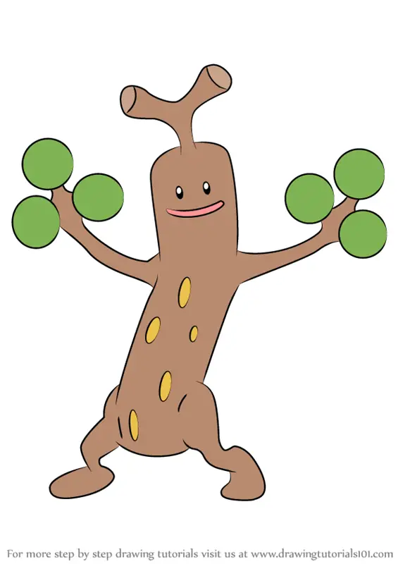 Learn How to Draw Sudowoodo from Pokemon (Pokemon) Step by Step ...