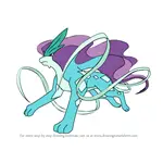 How to Draw Suicune from Pokemon