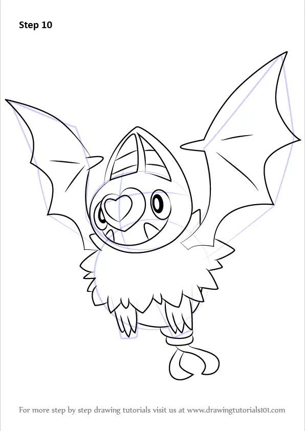 swoobat coloring page online pokemon