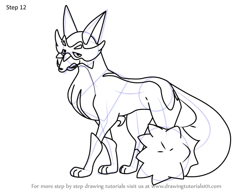Learn How to Draw Thievul from Pokemon (Pokemon) Step by Step : Drawing