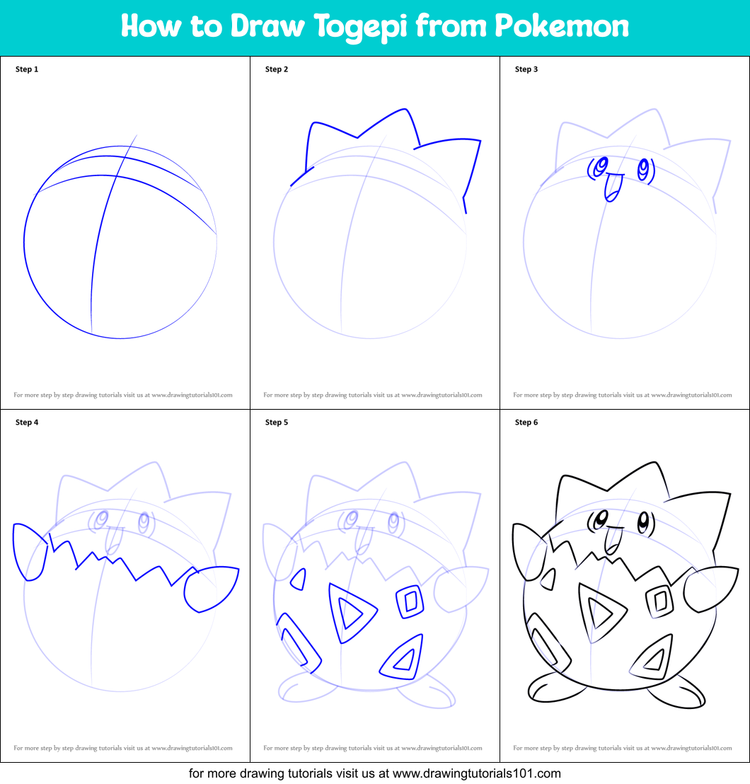 How To Draw Togepi From Pokemon Easy Step By Step Dra - vrogue.co