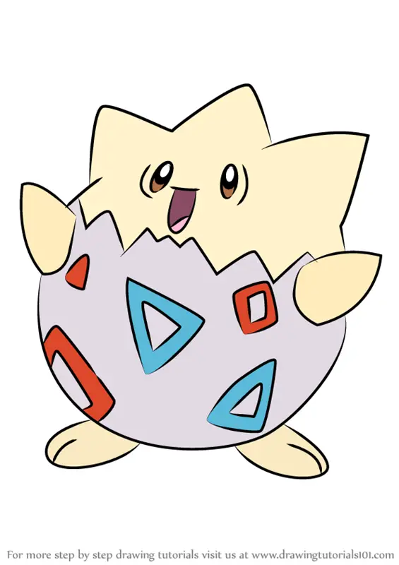 Learn How to Draw Togepi from Pokemon (Pokemon) Step by Step : Drawing ...