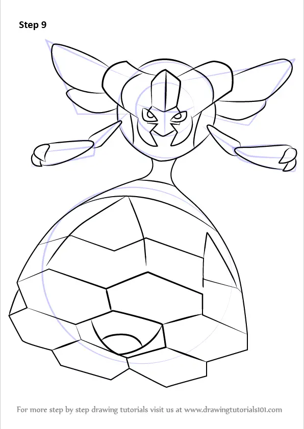 vespiquen coloring page high quality pokemon