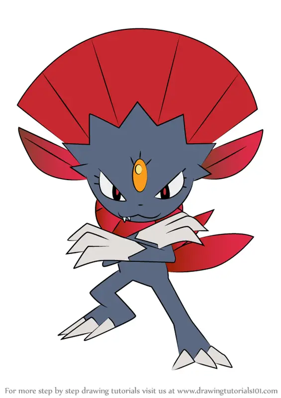 Learn How to Draw Weavile from Pokemon (Pokemon) Step by Step : Drawing