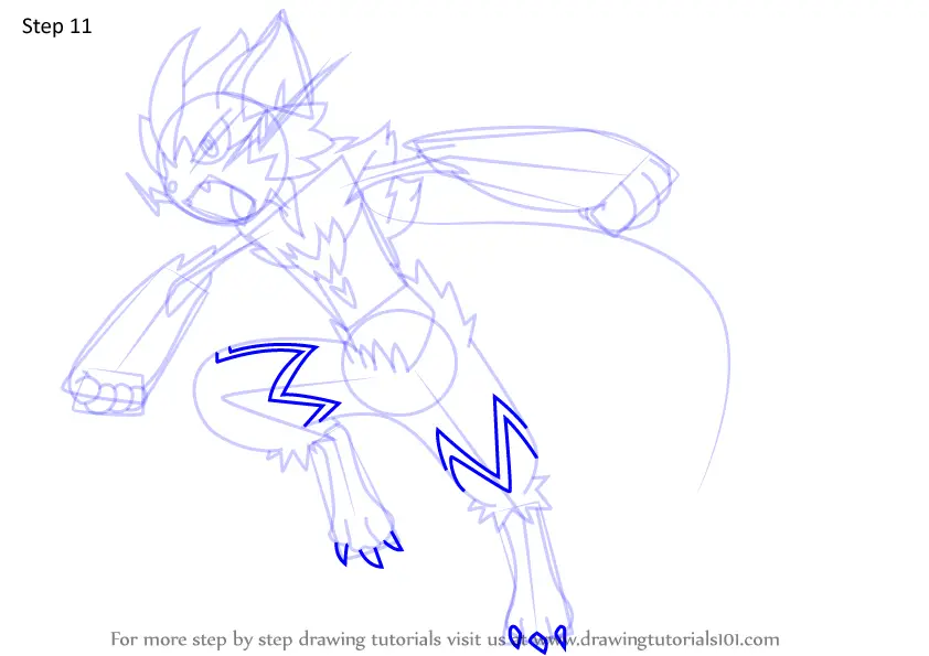 Learn How to Draw Zeraora from Pokemon (Pokemon) Step by Step Drawing