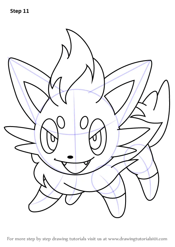 Learn How to Draw Zorua from Pokemon (Pokemon) Step by Step : Drawing