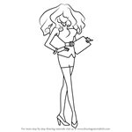 How to Draw Miss Bellum from Powerpuff Girls Z