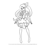 How to Draw Cure Fortune from Pretty Cure