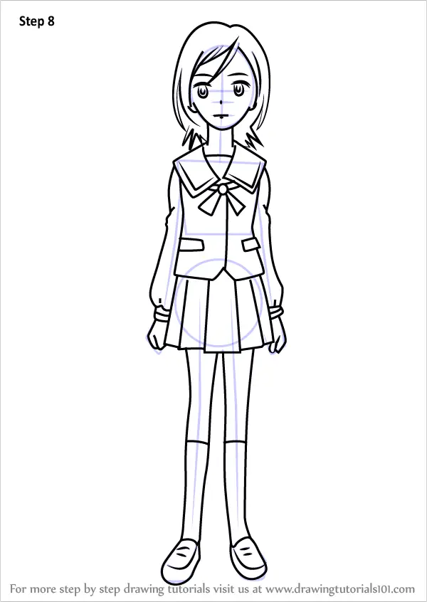 Step by Step How to Draw Kiryuu Michiru from Pretty Cure ...