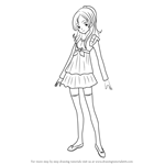 How to Draw Minamino Kanade from Pretty Cure