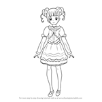 How to Draw Yotsuba Alice from Pretty Cure