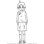 How to Draw Tsukimi Kurashita from Princess Jellyfish