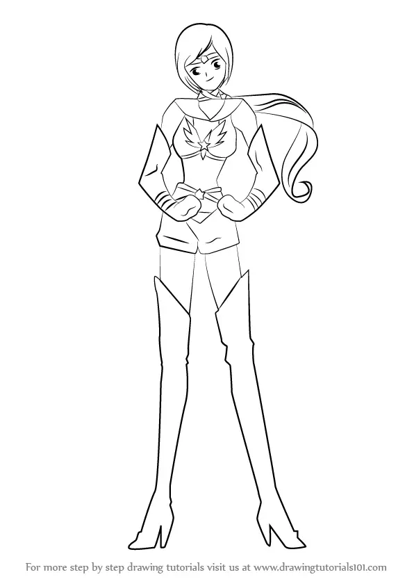 Learn How to Draw Sailor Star Healer from Sailor Moon (Sailor Moon