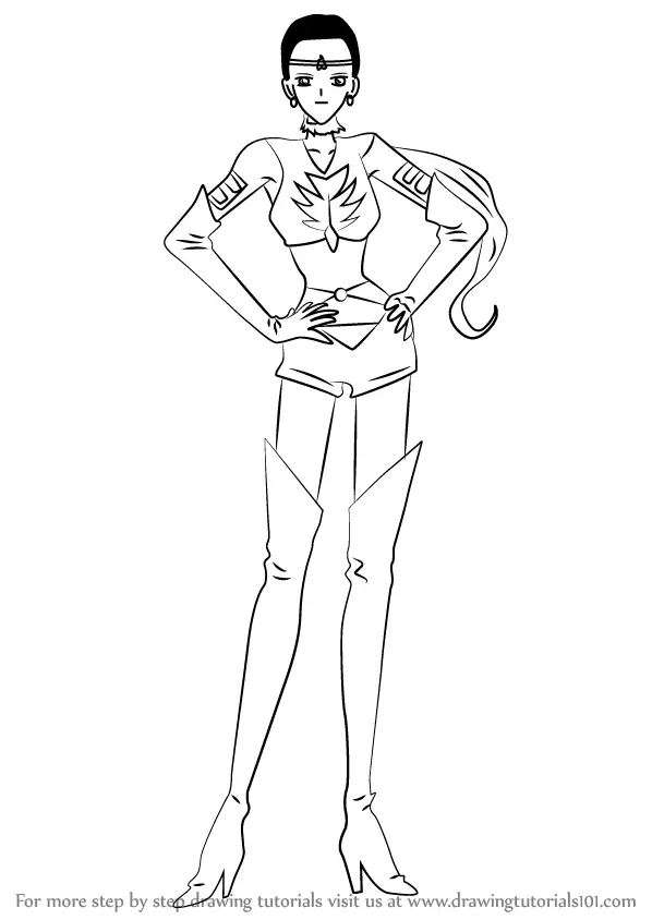 Learn How to Draw Sailor Star Maker from Sailor Moon (Sailor Moon) Step ...