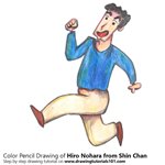 How to Draw Hiro Nohara from Shin Chan