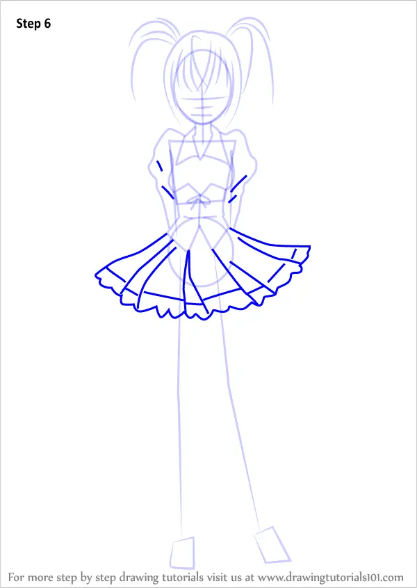 Step by Step How to Draw Utau Hoshina from Shugo Chara ...