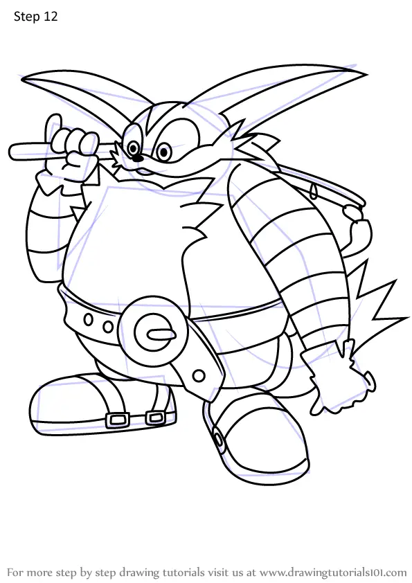 Learn How to Draw Big the Cat from Sonic X (Sonic X) Step by Step ...